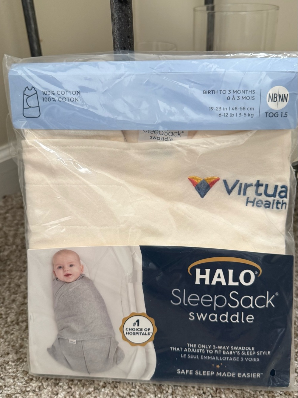 NWT Halo sleep sack swaddle Size newborn to 3 months